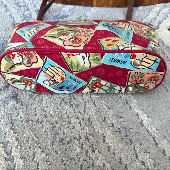 Vintage 2004 Sanrio Hello Kitty Hawaii Aloha Red Purse Bag Y2K - Picture 5 of 9